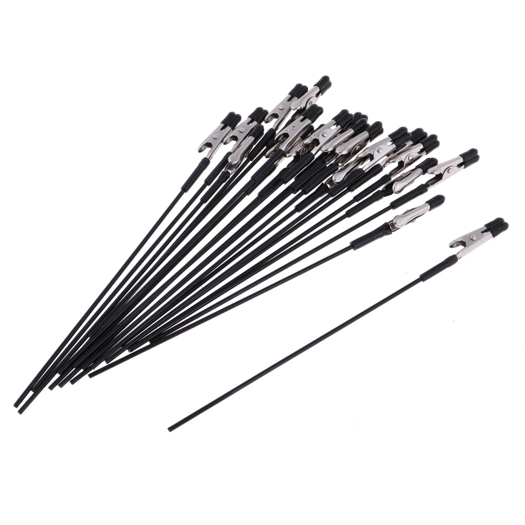 20Pcs Airbrush Alligator Clip Model Color Inkjet Painting Sticks with Holder Airbrush Alligator Clip with Holder Base Set