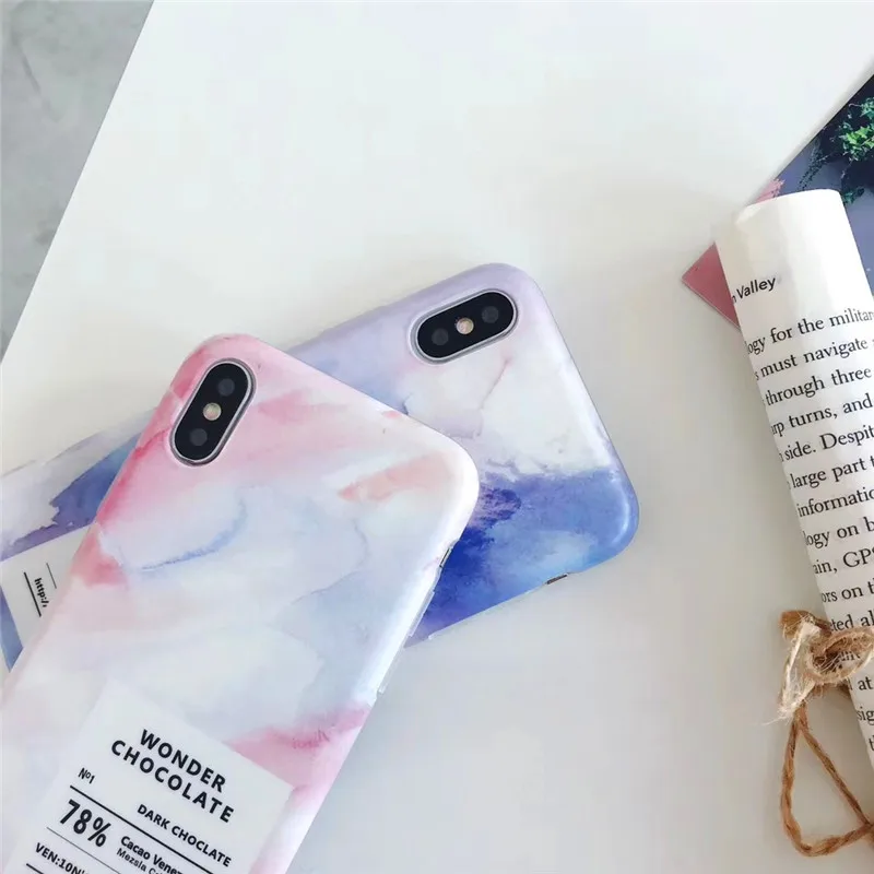 LUDI Artistic Marble Phone Cases for iphone X Case for iphone 7 7Plus 6 6sPlus 8 8Plus Simple Letter Funny Phone bag Fashion Hot5
