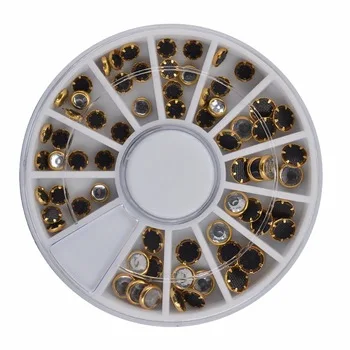YZWLE 1 Wheel Nail Art Rhinestone &amp;amp; Decoration For DIY Nails Art Accessory Fashion Decorations Beauty Tools #JS14