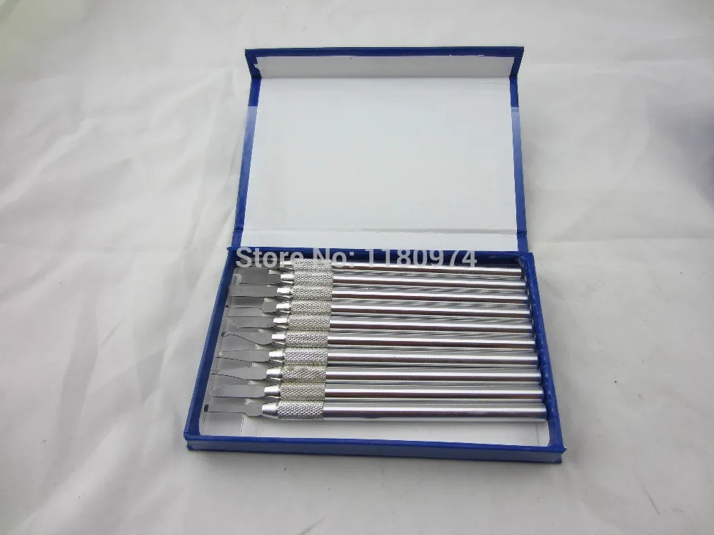 Joyería libre del envío espátula talla, cera cuchillo grabado, grabado de cera cuchillo, cera graver, dental buril de grabado marcado