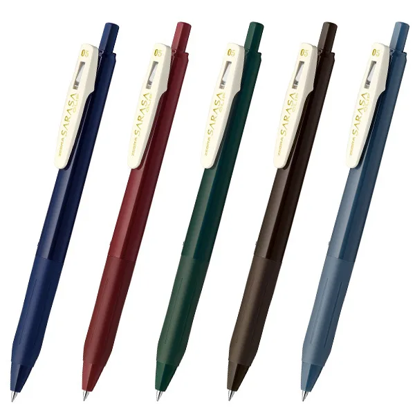 ZEBRA JJ15 гелевая ручка SARASA темный тон нейтральные Ретро Ручки 0,5 мм 5 цветов Япония