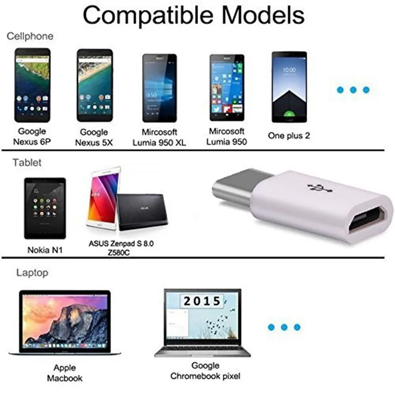 3 шт. USB C к Micro USB адаптер type C синхронизация данных Зарядка для Nexus 5X6 P samsung S8 Plus Oneplus 5 зарядное устройство аксессуары для телефонов