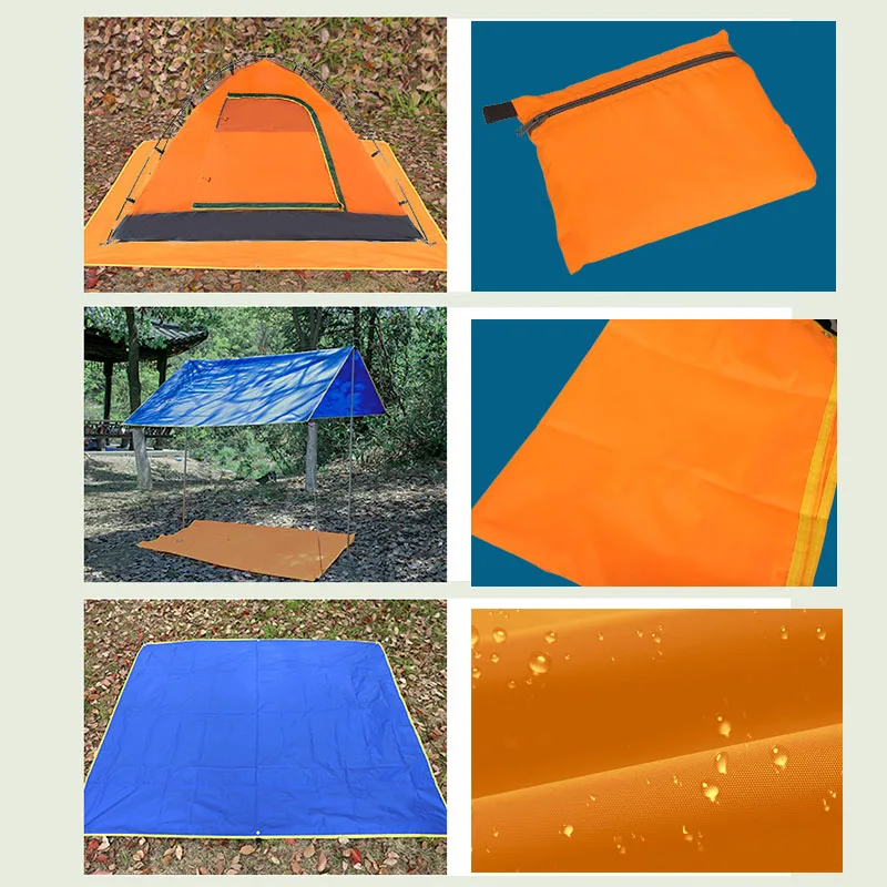 4 ألوان جديد التخييم حصيرة خفيفة في الهواء الطلق للماء خيمة قماش القنب الأرض أكسفورد ورقة حصيرة بطانية