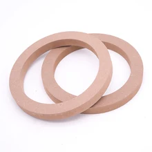 Support Audio universel stéréo avec anneaux de tapis en bois, épaisseur de 18mm, adaptateur de support Audio pour voiture, Bus, camion, 2 pièces, 6.5 pouces