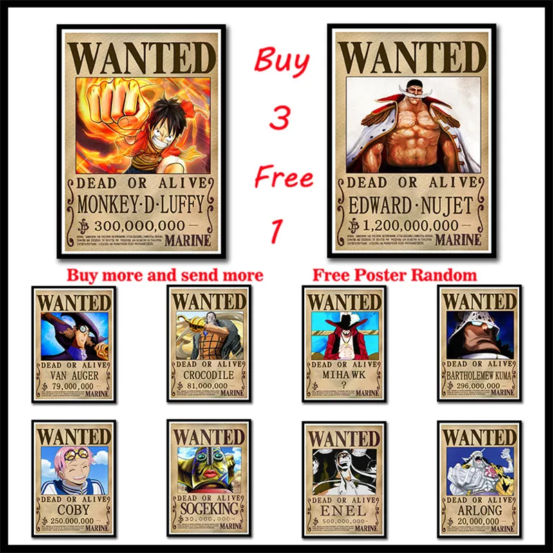 One Piece Wanted Posters Luffy Zoro Sanji Nami Coated Paper Posters Home Decoration Painting Papers Bedroom Decor Frameless Buy At The Price Of 1 78 In Aliexpress Com Imall Com One Piece Wanted Posters Luffy Zoro Sanji Nami Coated Paper Posters Home Decoration Painting Papers Bedroom Decor Frameless Buy At The Price Of 1 78 In Aliexpress Com Imall Com