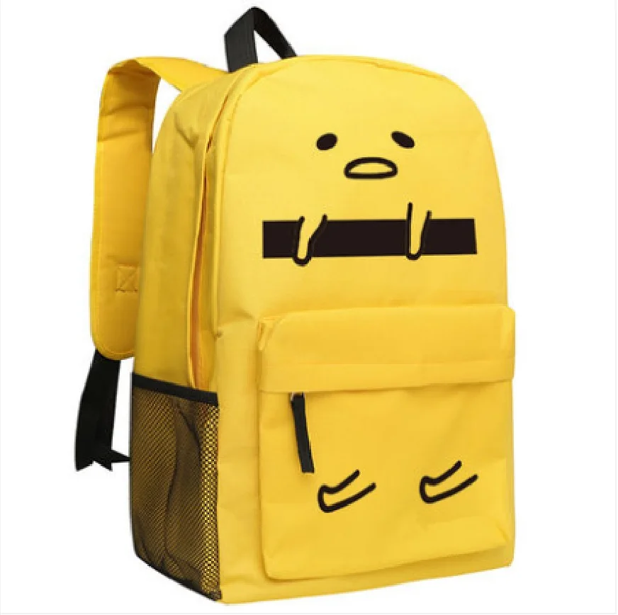 Gudetama Egg Canvas Backpack Shoulder Bag School Bags Cosplay Costume
