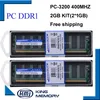 KEMBONA best price Desktop ddr1 400Mhz 2GB(kit of 2x1gb ddr1)PC-3200 KBA400X64C3A/1G ram low density for All Motherboard Desktop ► Photo 3/5