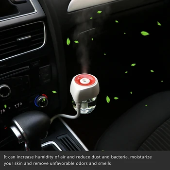 

12V Ultrasonic Car Air Freshener 85ml USB Power Supply Car Cool Mist Humidifier Air Purifier Aroma Diffuser Interval Spray