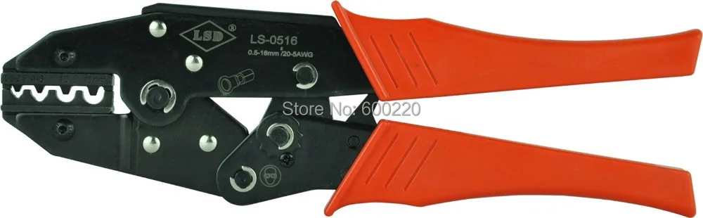 

Non-insulated terminal crimping plier 0.5-16mm2,cable lug crimping tools LS-0516