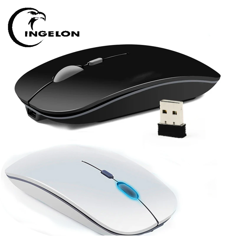 

Ingelon wireless mouse Rechargeable Slim Optical 2.4G Silence gaming gamer souris sans fil pour Dropshipping pc portable mouse