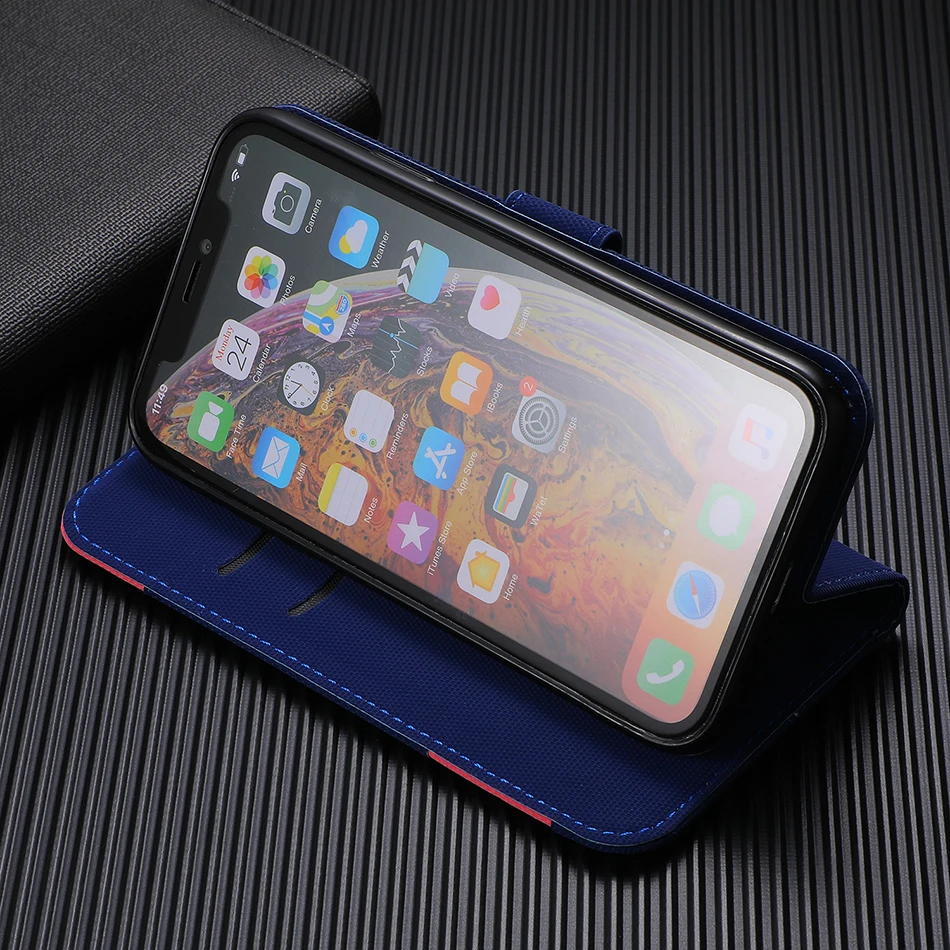 Модные чехлы-портмоне с откидной крышкой для iPhone XR XS Max X 6 6S 7 8 Plus, чехол для samsung Galaxy S10e S10 S9 S8 Plus, чехлы со слотом для карт