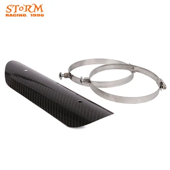 

Universal 105-127mm Carbon Fiber Exhaust Pipe Muffler Heatproof Protection Heat Sheild Cover For Harley KTM Honda Yamaha Suzuki