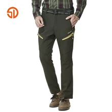 SD Для Мужчин's осень-зима штаны на флисе Спорт на открытом воздухе кемпинг Пеший Туризм Восхождение теплый водонепроницаемый Soft Shell Мотобрюки плюс Размеры 5xl