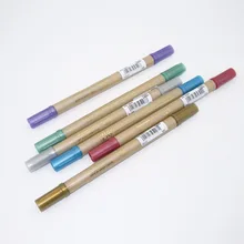 ZIG Kuretake Gêmeo Marcador do Sistema de Memória Escritor Cores Metálicas Ouro MS-8400 À Base de Água Pigmento de Tinta Canetas Lettering