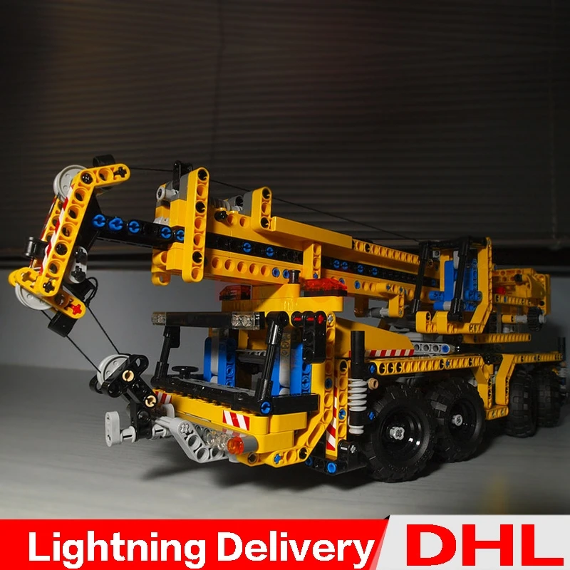 

LP 20040 Technic Mechanical Kits The Moving Crane Set Educational Building Blocks Bricks Lelyesings Toys Model Gift Clone 8053