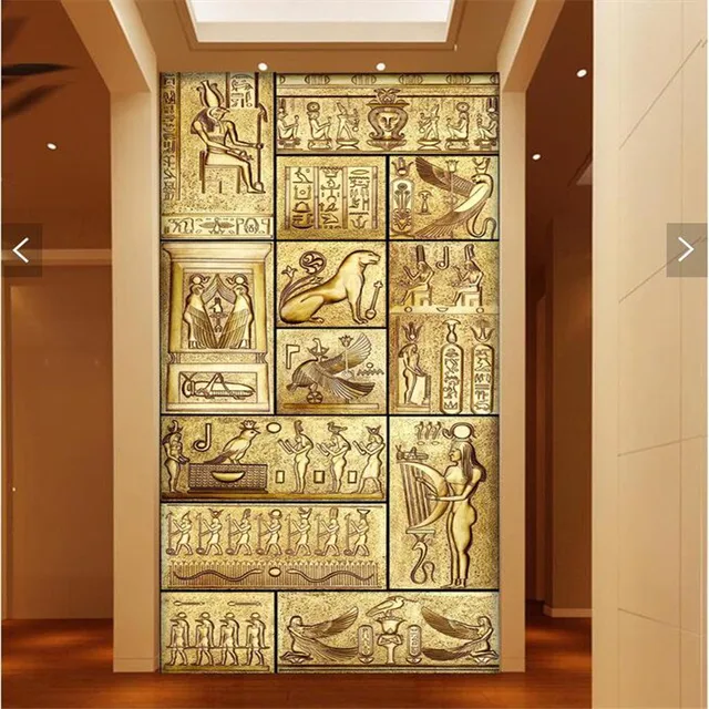 Cheap beibehang 3d art mural HD beauty of ancient Egyptian culture covering Home Decor Modern Wall Painting For Living Room wallpaper Cheap beibehang 3d art mural HD beauty of ancient Egyptian culture covering Home Decor Modern Wall Painting For Living Room wallpaper