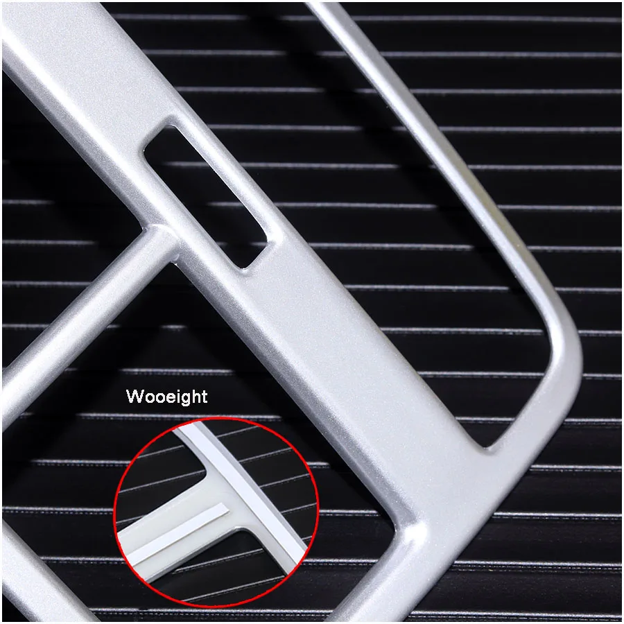 Wooeight Car Interior Rear AC Air Vent Outlet Trim Cover Frame For Audi A4 A5 B9 F5 Sedan Avant Allroad Sportback Coupe Cabriolet 2017 2018 (5)