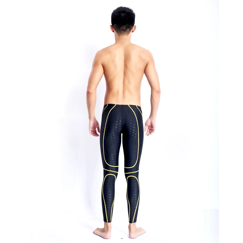 HXBY Брендовые мужские длинные штаны для плавания Sharkskin Спортивные Гоночные соревнования Бодибилдинг Акула кожа одежда для плавания боксер костюм