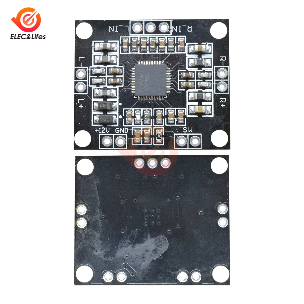 Черный PAM8610 Мини цифровой усилитель мощности 2x15 Вт двухканальный стерео аудио модуль мини класса D Amplificador сабвуфер