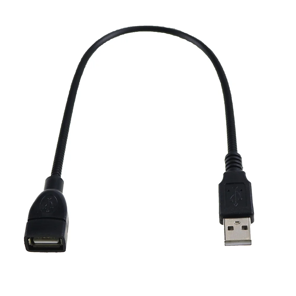 USB Гибкие Металлические шланг USB кабель-удлинитель 4 ядра 6*350 мм женщин кабель для Тетрадь PC Книга usb Light 1 шт./лот