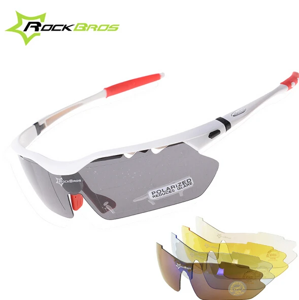 RockBros Polarized Cycling Eyewear with Detachable Myopia Frame Biking Sport Sun Glasses Riding Bicycle Bike Sunglasses