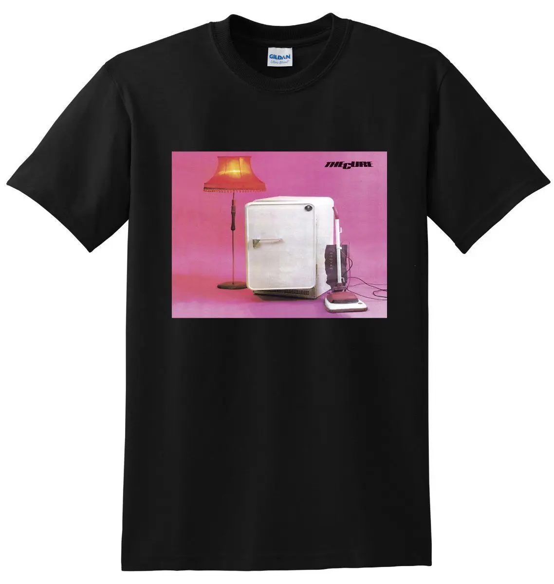 THE CURE T SHIRT three imaginary boys vinyl cd cover Mens Printed T-Shirt New fashion brand funny Tops Tee shirt