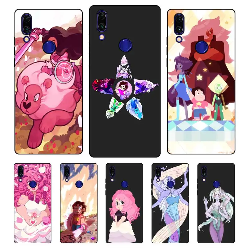 N416 Steven Universe Черный силиконовый чехол для Xiaomi Redmi Note 3 4 4X5 5A 6 7 Pro Global |