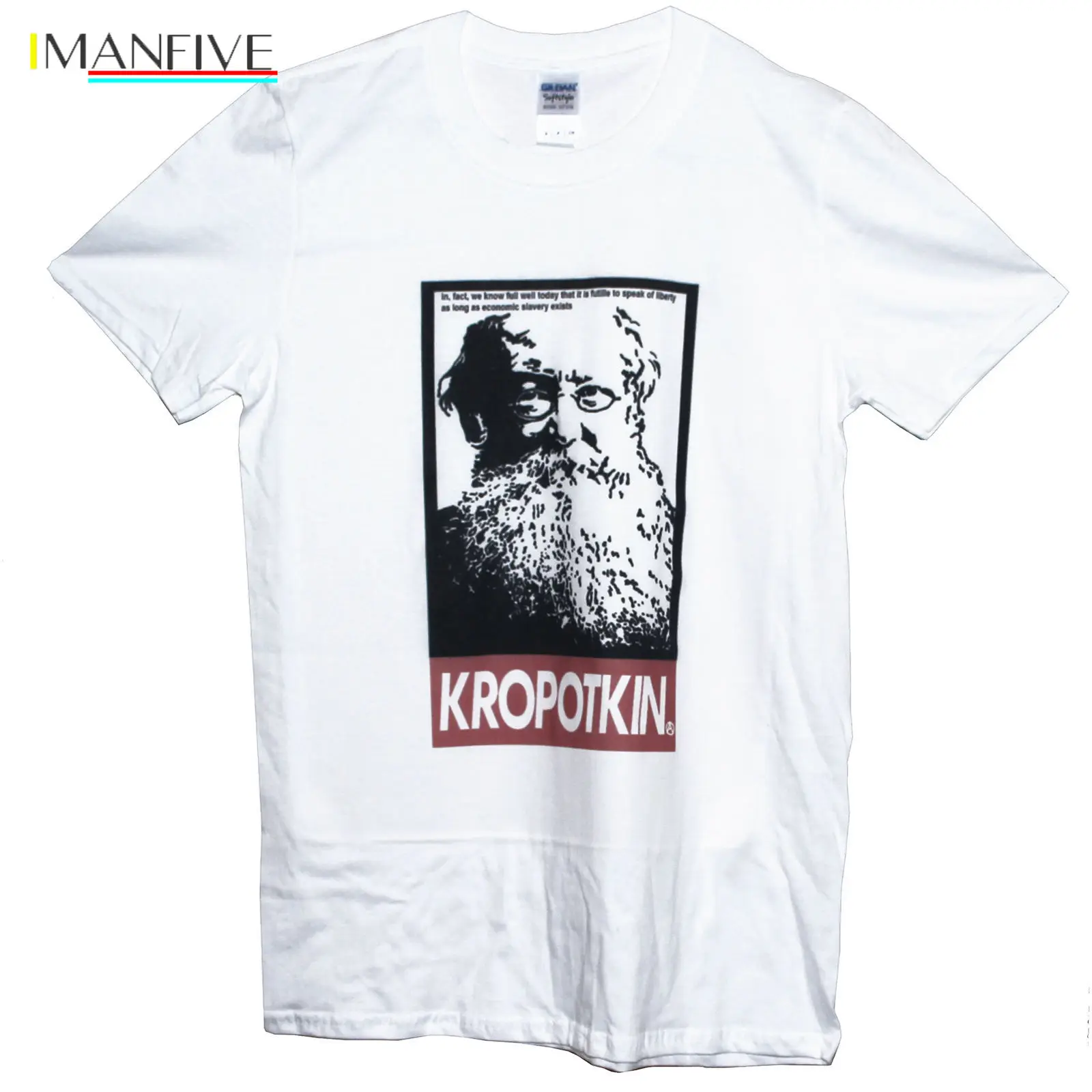 

KROPOTKIN T SHIRT Anarchist Political Quote Punk Graphic Tee Streetwear harajuku Print t shirt men Cotton funny t shirts