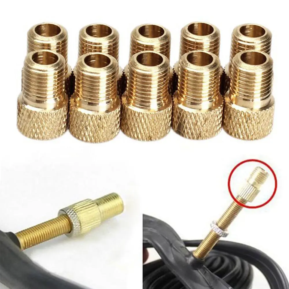 

New 10pcs Pump Bicycle Convert Presta to Schrader Bike Valve Adaptor Tube Pump Tool Selling