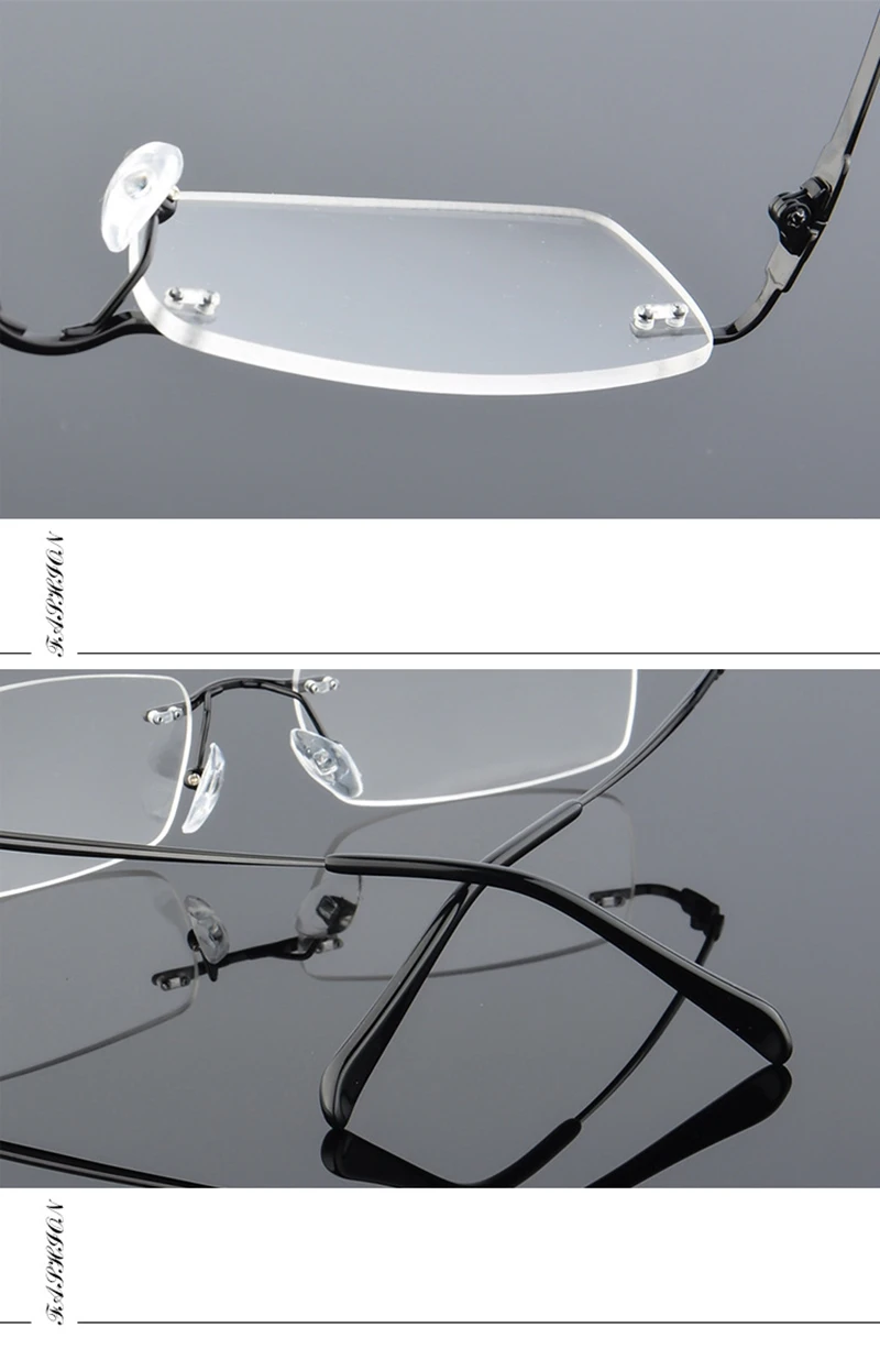 QIFENG оправа для очков, мужские компьютерные оптические очки, чистый титан, без оправы, прозрачные линзы, оправа для мужских очков QF231