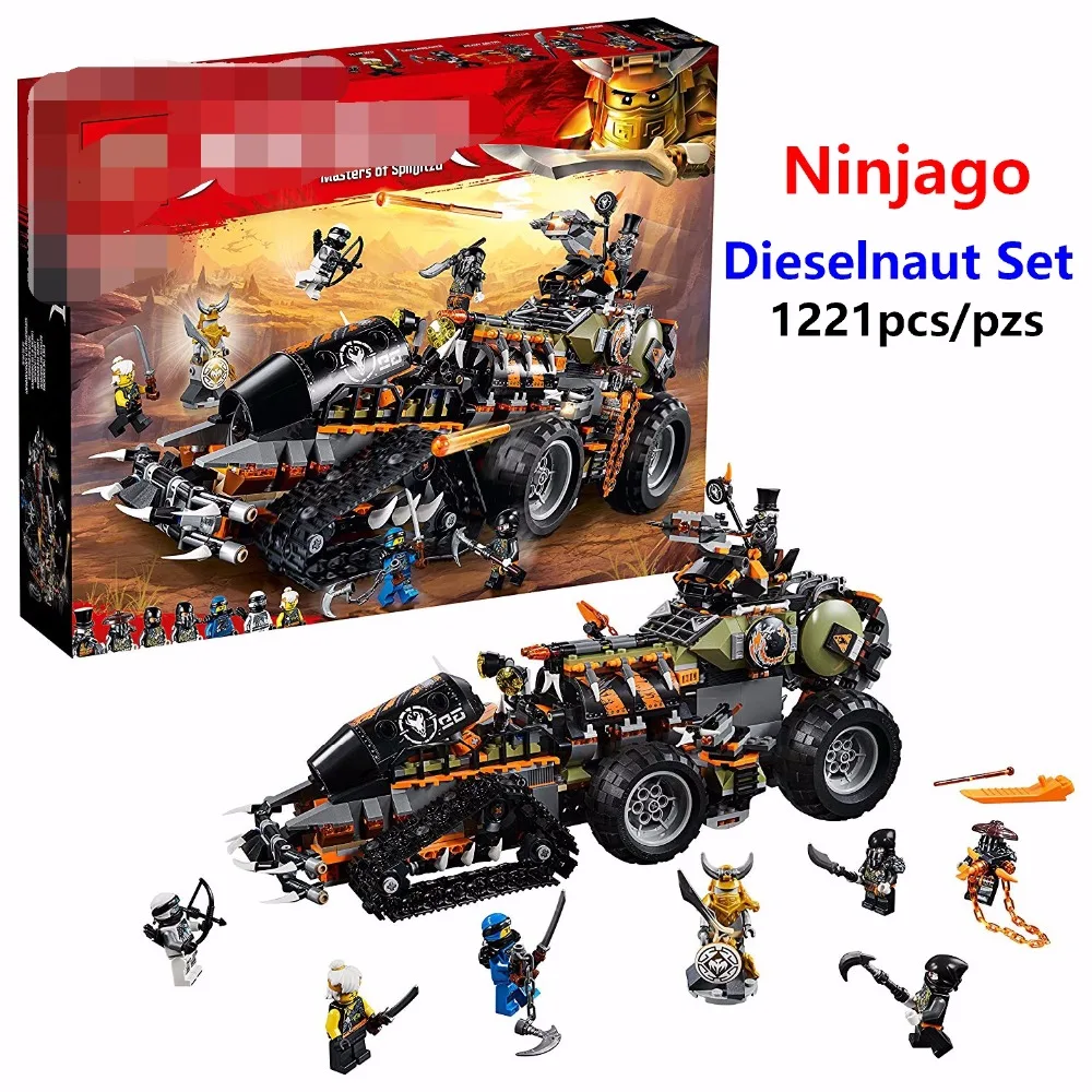 

Compatible with lego 70654 Ninjago Bricks Dieselnaut Set Model Ninja hunted car Building Blocks Best Boys Gift Toys For Kids