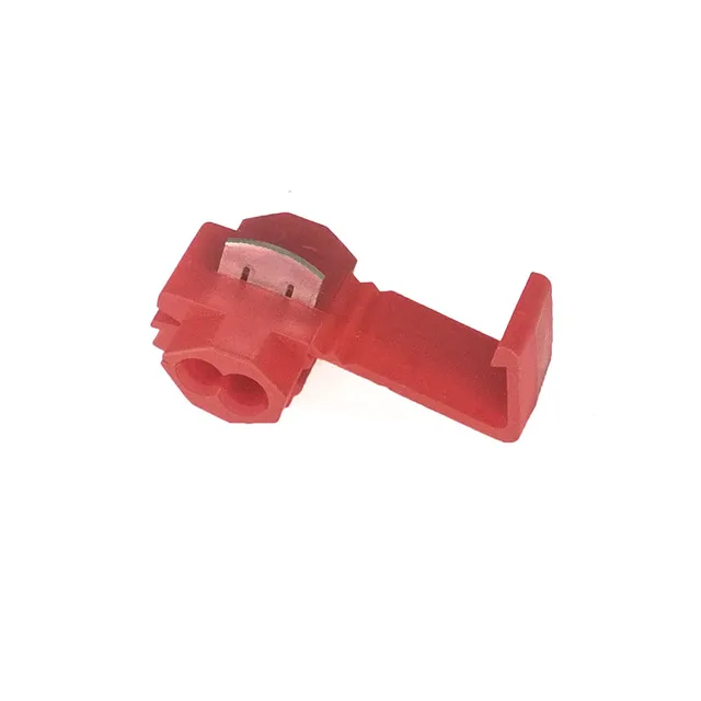 10 pcs/lot Lossless Joint Blue/Red/Yellow Crimp Terminal Quick Lock Wire Electrical Cable Connectors Clip Wire lip Red