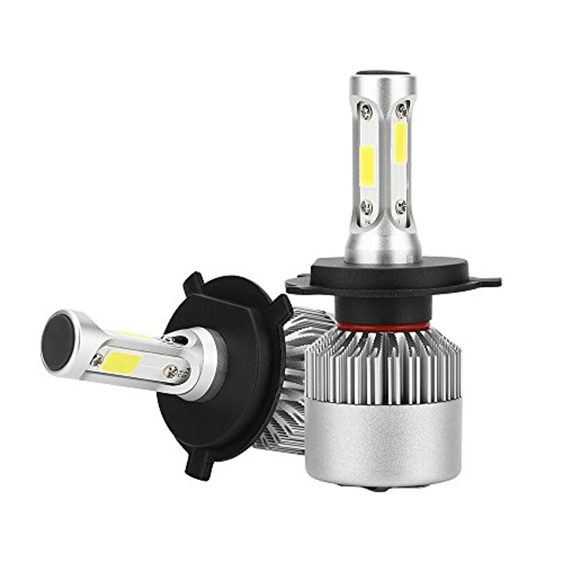 

LED Headlight bulbs, CROSSTIGER H4(9003) 6000LM Hi/Lo Fanless Cree Chips LED Headlight Bulbs Conversion Kit, All-in-One Buil