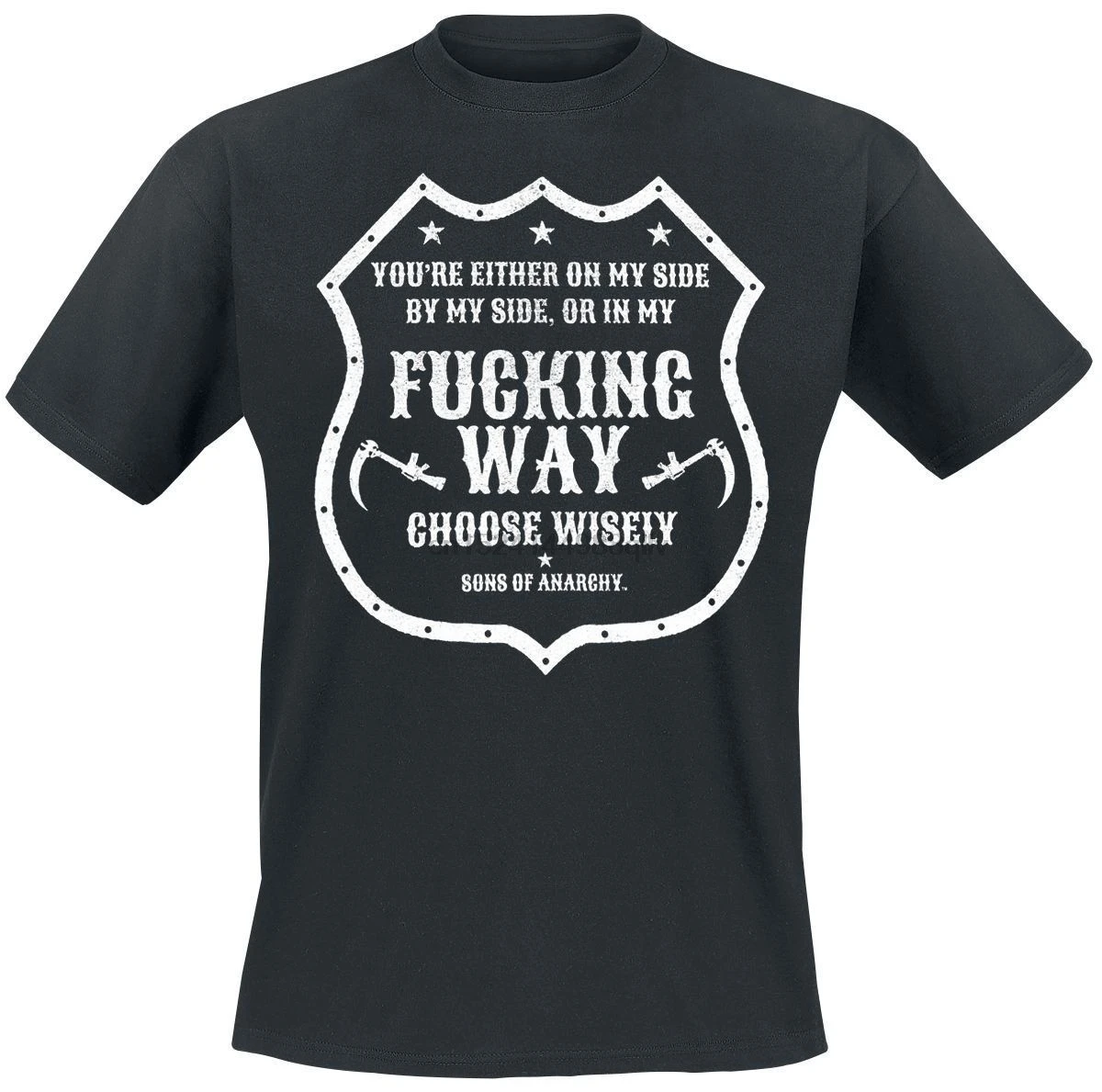 

Funny Sons Of Anarchy Fucking Way Frame T-Shirt Black