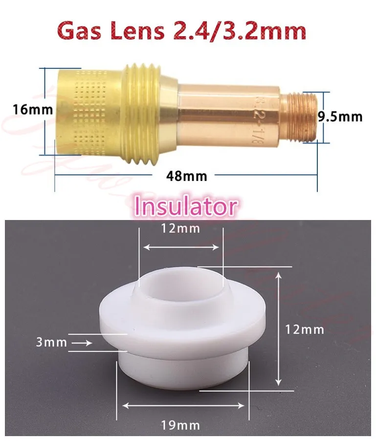Газовые линзы Tig Расходные материалы для WP17 WP18 WP26 Tig фонарь
