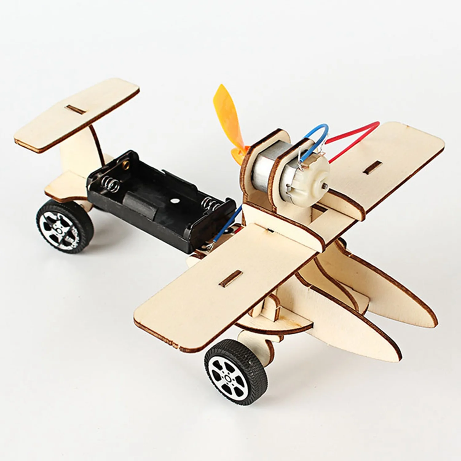 Дети Diy Электрический деревянный гоночный автомобиль собранные головоломки научный эксперимент развивающие мальчики девочки раннего обучения игрушка