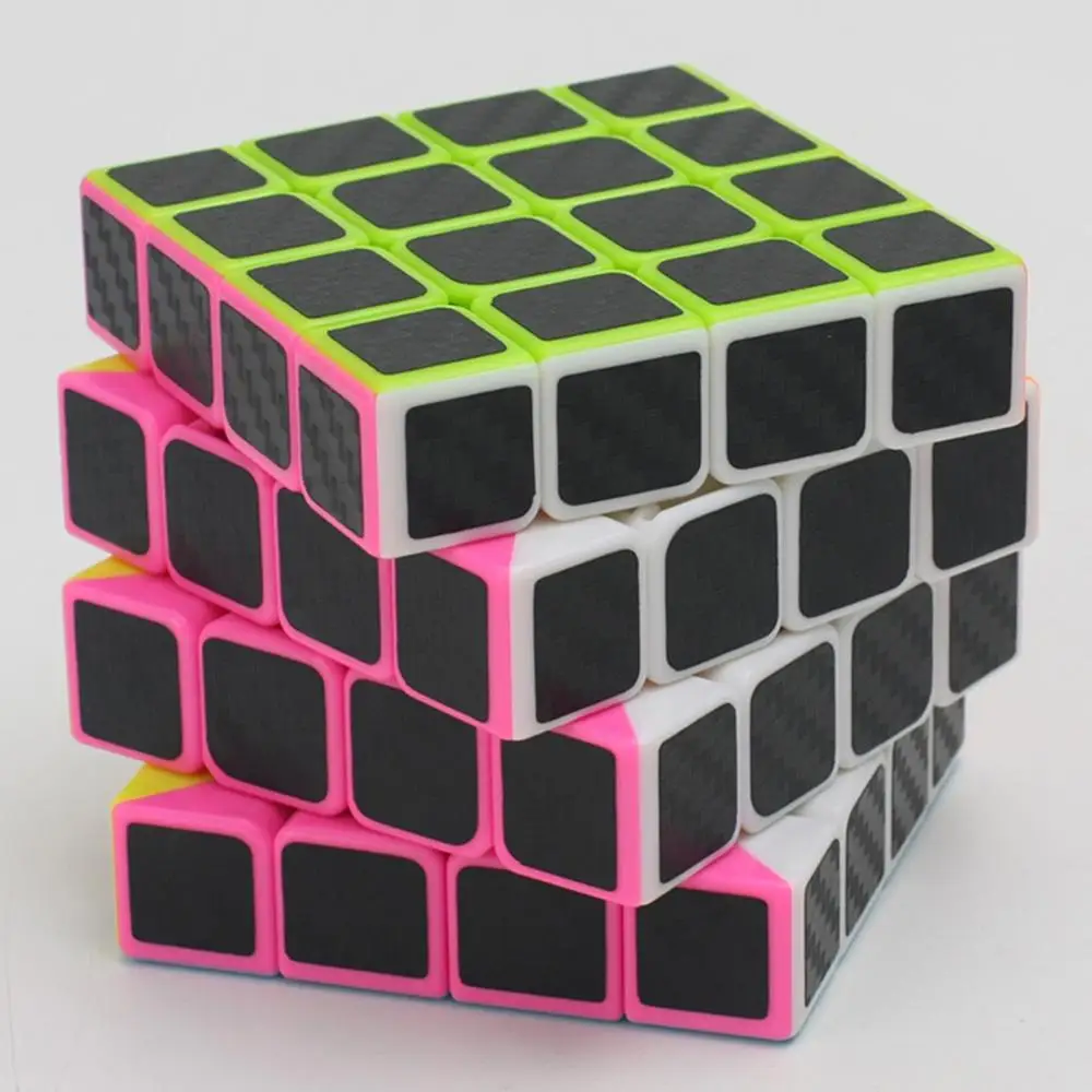 Новое поступление Z-cube 4x4 наклейка из углеродного волокна Скорость гладкая магический куб Stressreliefcube