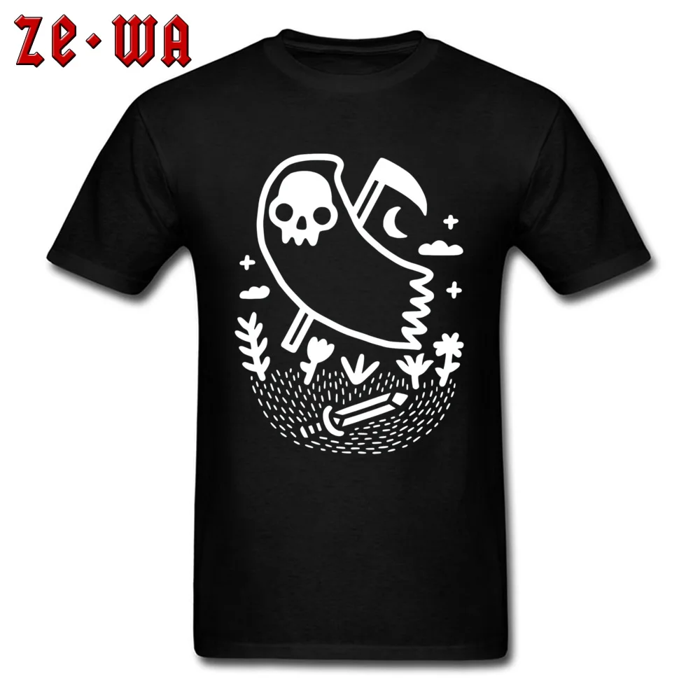 Another Grim Night -3556 Short Sleeve Tops T Shirt Autumn O-Neck 100% Cotton Young Top T-shirts Printed Tops & Tees Hot Sale Another Grim Night -3556 black