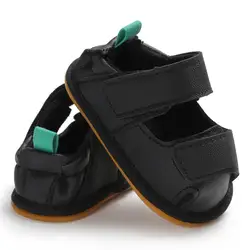 Детские для маленьких мальчиков обувь малыша первых шагов Повседневное подошва из мягкого каучука модные однотонные Цвет детская обувь