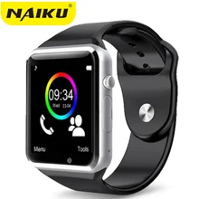 NAIKU A1 Смарт часы с Шагомер камера сим-карта вызова Smartwatch для Xiaomi Huawei HTC Android телефон лучше, чем Y1 DZ09