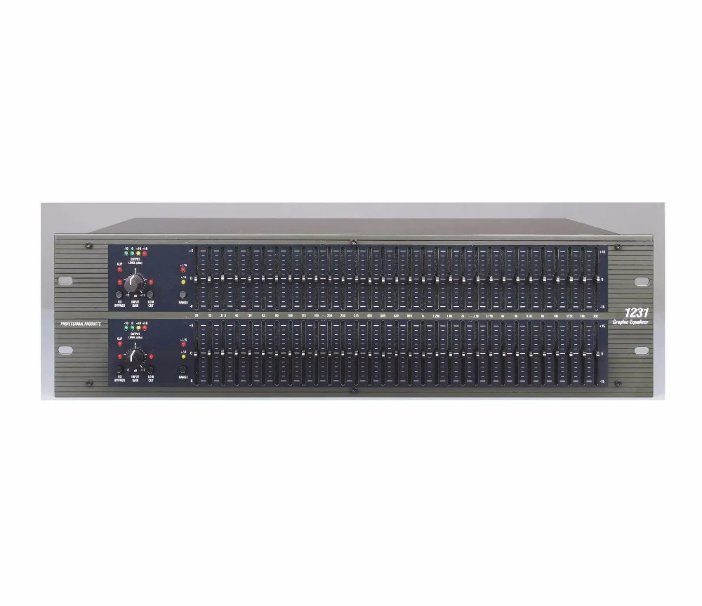 

Professional Equalizer 1231 With High Quality Dual 2 Channel Stereo