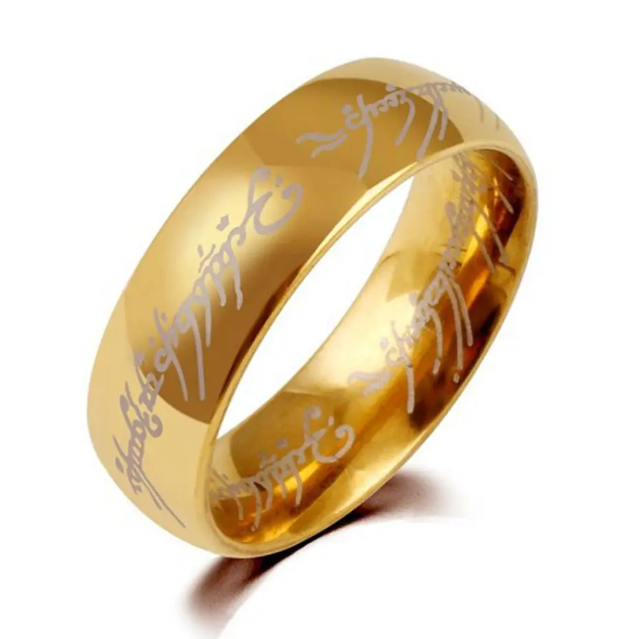 fashion movie jewelry the lord of one ring of power 6mm mens womens silver plated tungsten carbide engagement wedding band - The One Ring Wedding Band fashion movie jewelry the lord of one ring of power 6mm mens womens silver plated tungsten carbide engagement wedding band - The One Ring Wedding Band
