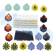200 шт 18g демон пламя Профессиональный Национальный флаг дротики со стальными наконечниками Flight наконечник для Дротика, сталь дротики внутри спорта 16 модель выбрать