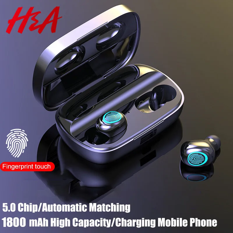 Беспроводные наушники H & A 5 0 стерео Bluetooth TWS беспроводная гарнитура с внешним