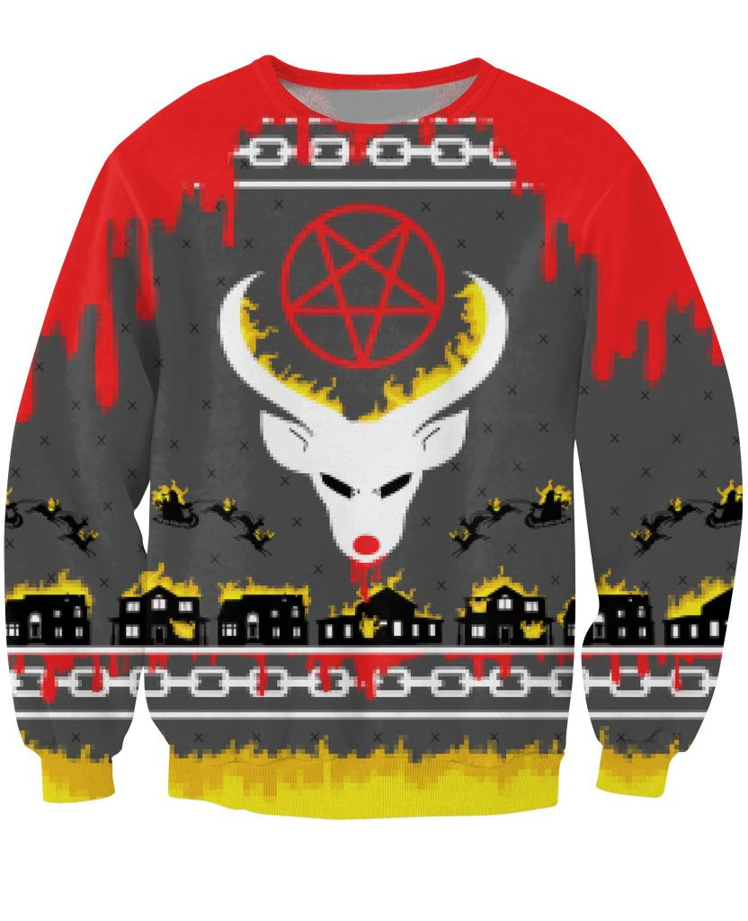 Satan's Christmas Crewneck Sweatshirt-