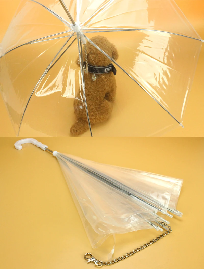 SAFEBET прозрачный зонтик Щенок Собака Зонты собачьи поводки веревка дождевик непромокаемые пончо зоотоваров кошка плащ
