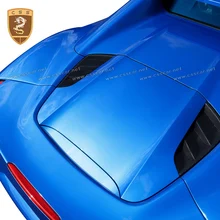 Automobile Carbon Fiber Rear Engine Vent Cover Fit For Ferrari 488 GTB Spider Modified Accessories Body