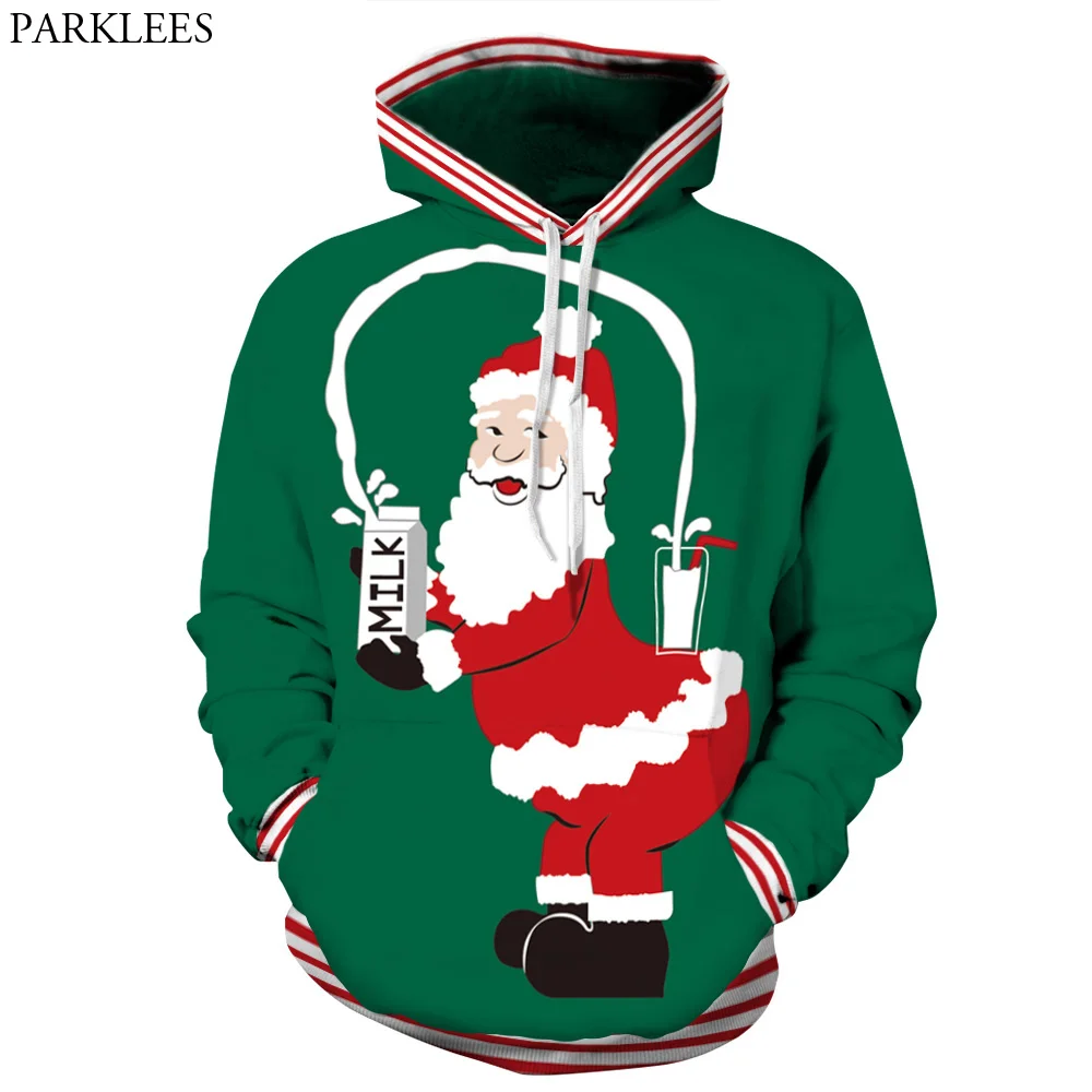 santa hooded sweatshirt