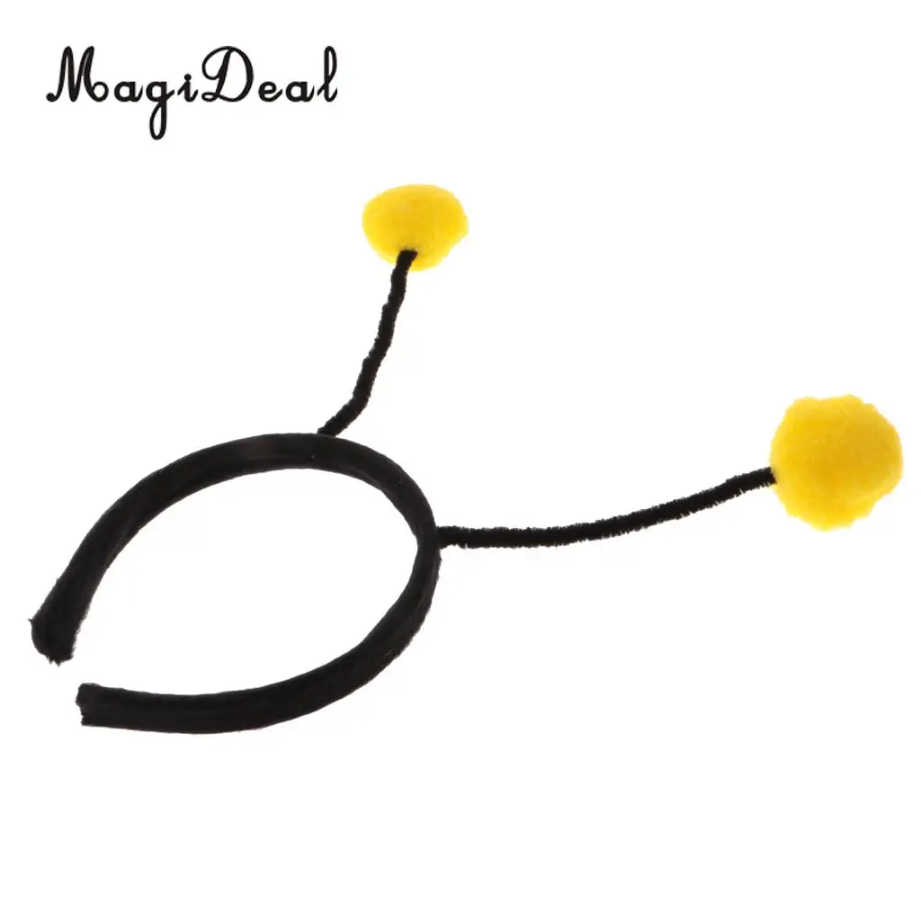 Fashion Adults Kids Insect Bumble Bee Headband Eyeglasses Birthday Fancy Dress Party Costume Props Yellow