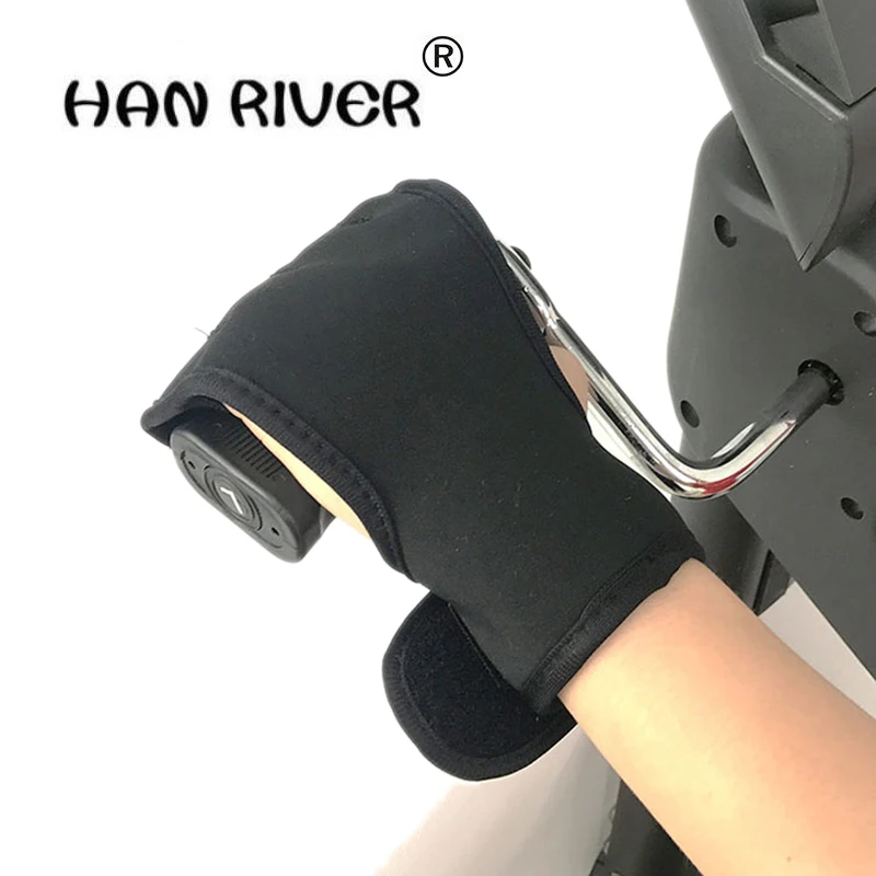 

HANRIVER 1PC Rehabilitation Hand Brace Gloves Help stroke or Finger weakness patient to hold the handle of Physiotherapy Bike
